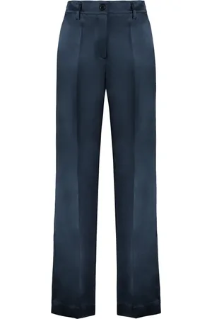 P.A.R.O.S.H. Wide Trousers, female, , Size: M Satin Trousers with Pockets