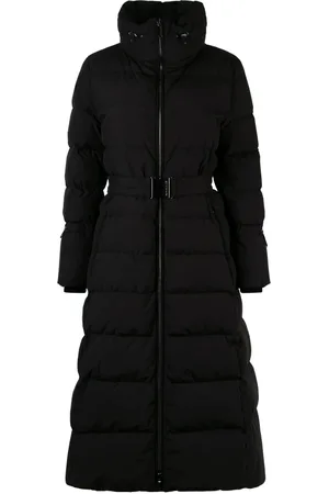 MOORER Down Coats, female, , Size: L Long Down Jacket with Belt