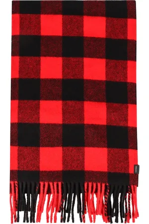 Woolrich Winter Scarves, male, , Size: ONE SIZE Frayed Hem Wool Blend Scarf