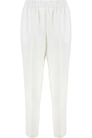 PESERICO SIGN Slim-fit Trousers, female, , Size: L Elegant Viscose Trousers with Pockets