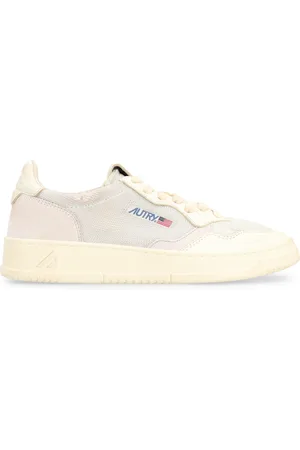 Autry Sneakers, female, , Size: 10 US Vintage Low-top Sneakers with Leather and Suede Inserts