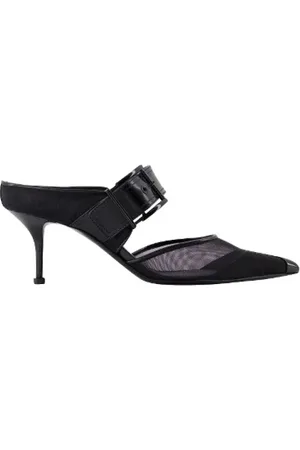 Alexander McQueen Heeled Mules, female, , Size: 6 US Leather High-Heeled Mules