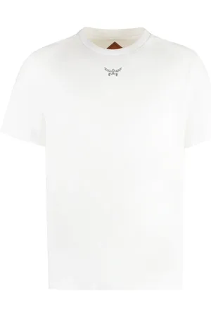 MCM T-Shirts, male, , Size: S Cotton Crew-Neck T-Shirt