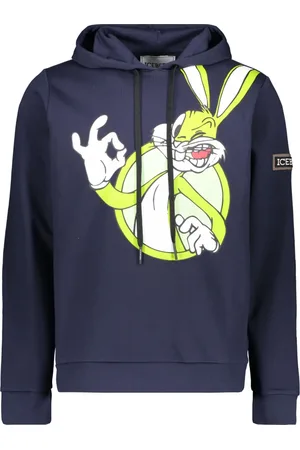 Iceberg Hoodies, male, , Size: L Maxi Print Hoodie