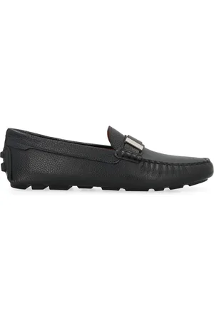 Bally Loafers, male, , Size: 8 US Grainy Leather Loafers Round Toeline