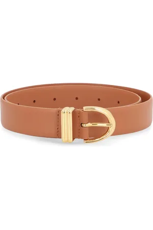 Khaite Belts, female, , Size: ONE SIZE Leather Belt with Buckle, 100% Calf