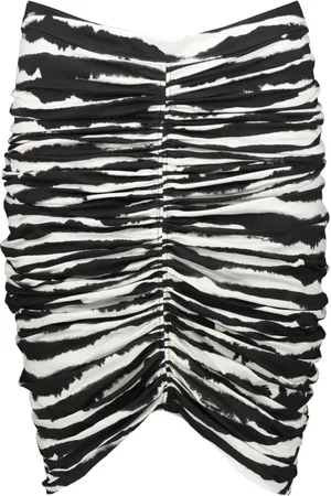 Burberry Short Skirts, female, , Size: 3XS Zebra Print Pencil Skirt