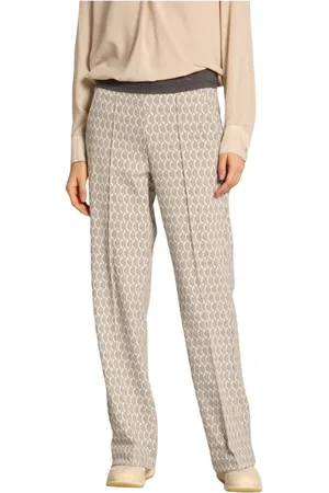 Masons Wide Trousers, female, , Size: S Jersey Chino Pants with Flare