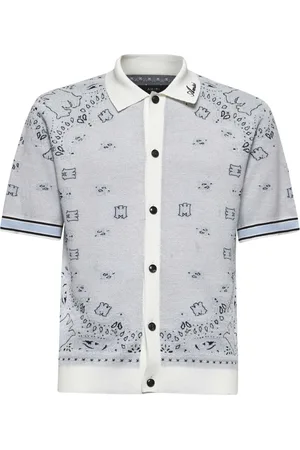 AMIRI Polo Shirts, male, , Size: XL Bandana Polo Shirt