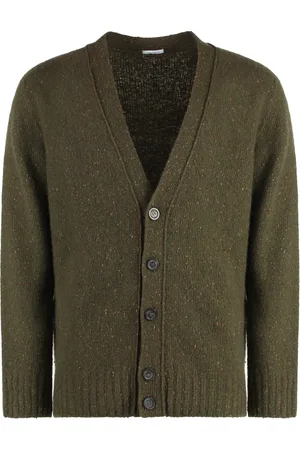 Malo Cashmere Knitwear, male, , Size: 2XL Heather Effect Cashmere Cardigan