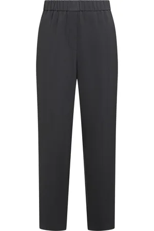 PESERICO SIGN Straight Trousers, female, , Size: L Elegant Viscose Trousers with Pockets