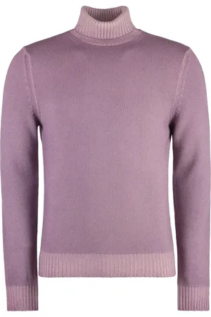 Malo Turtlenecks, male, , Size: S Ribbed knit turtleneck sweater in virgin wool