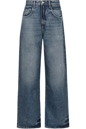 Icon Denim Wide Jeans, female, , Size: W27 Distressed Wide-Leg Jeans