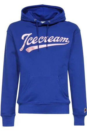ICECREAM Hoodies, male, , Size: XS Embroidered Cotton Hoodie