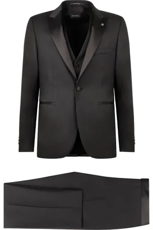 TAGLIATORE Single Breasted Suits, male, , Size: L Stretch wool Three-pieces suit