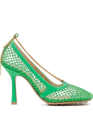 Bottega Veneta Pumps, female, , Size: 9 1/2 US Chain Embellished Pumps
