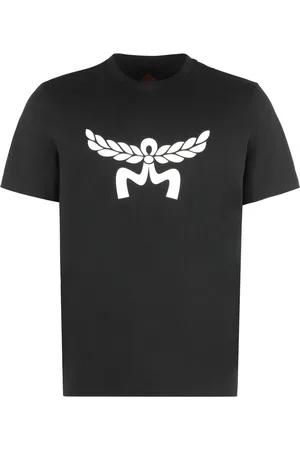MCM T-Shirts, male, , Size: S Cotton Crew-Neck T-Shirt
