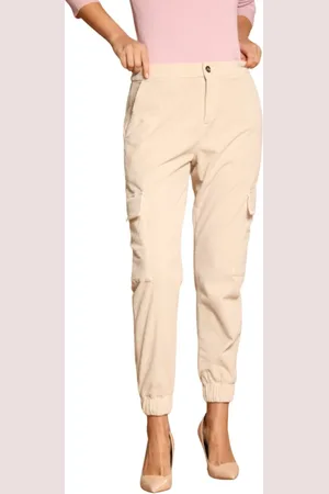 Masons Slim-fit Trousers, female, , Size: L Velvet Cargo Pants Relaxed Fit