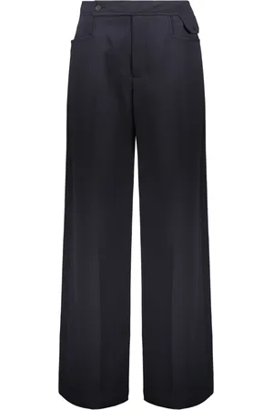 Low Classic Wide Trousers, female, , Size: XS Polyester Trousers with Multiple Pockets