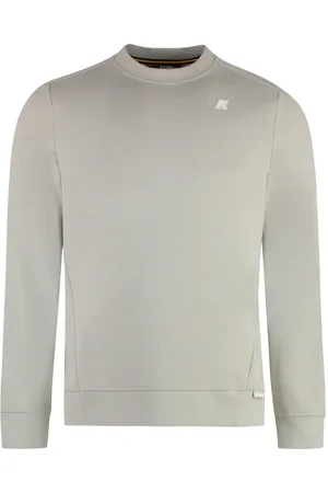 K-Way Sweatshirts, male, , Size: S Stylish Logo Sweatshirt with Ribbed Edges