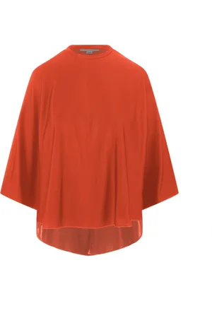 Stella McCartney Blouses, female, , Size: XS Phosphorescent Sunset Cape Top