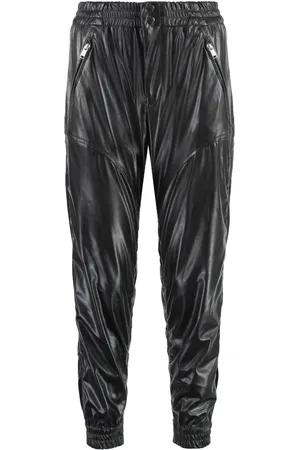 Isabel Marant Slim-fit Trousers, female, , Size: M Faux Leather Elastic Waistband Trousers