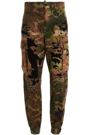 Dsquared2 Slim-fit Trousers, male, , Size: 2XL Stylish Pants