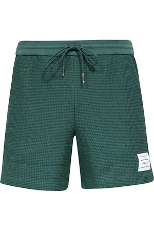 Thom Browne Casual Shorts, male, , Size: M Cotton Bermuda Shorts Tricolor Detail