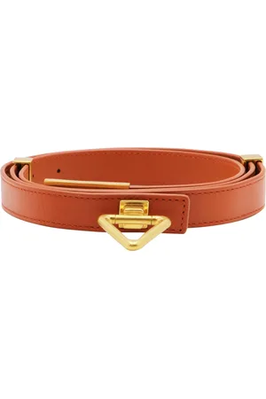 Bottega Veneta Belts, female, , Size: 75 CM Metallic Point Lock Belt