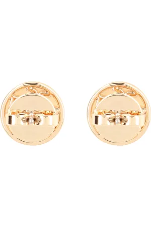 Tory Burch Earrings, female, , Size: ONE SIZE Logoed Earrings