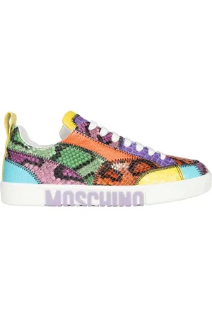 Moschino Sneakers, female, , Size: 9 US Contrasting Low-Top Sneakers