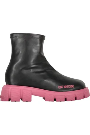 Moschino Ankle Boots, female, , Size: 8 US Contrast Sole Ankle Boots