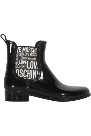 Moschino Chelsea Boots, female, , Size: 9 US Almond Toe Ankle Boots with Elastic Inserts