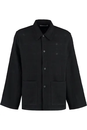 OUR LEGACY Light Jackets, male, , Size: S Classic Collar Wool Blend Overshirt