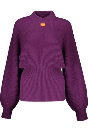 Palm Angels Turtlenecks, female, , Size: S Striped Balloon Sleeve Sweater