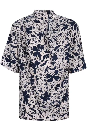 Stella McCartney Blouses, female, , Size: S Floral Silk Blouse Button Front