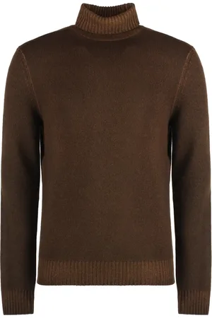 Malo Turtlenecks, male, , Size: L Ribbed Virgin Wool Turtleneck Sweater