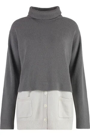Malo Cashmere Knitwear, female, , Size: S Cashmere Turtleneck Sweater with Pockets