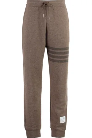 Thom Browne Sweatpants, male, , Size: S Striped Virgin Wool Track Pants