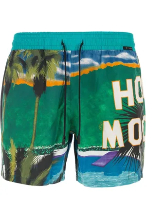 Etro Beachwear, male, , Size: XL Printed Nylon Swimming Shorts