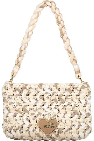 Moschino Shoulder Bags, female, , Size: ONE SIZE Chic Crochet-Knit Shoulder Bag