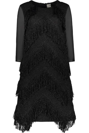 LORENA ANTONIAZZI Short Dresses, female, , Size: S Fringed Lurex Dress