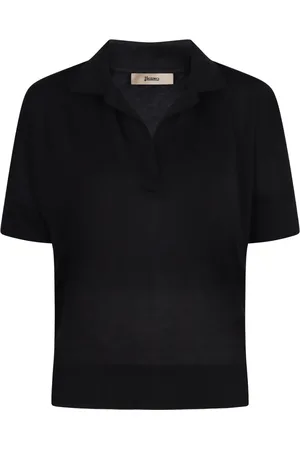 HERNO Polo Shirts, female, , Size: L Logo Detail Polo Shirt