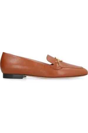 Bally Laced Shoes, female, , Size: 9 US Grainy leather loafers, round toeline