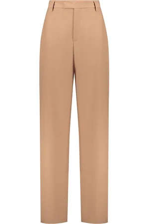 AMBUSH Wide Trousers, female, , Size: M Blend Wool Trousers with Pockets