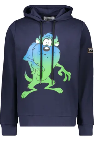Iceberg Hoodies, male, , Size: XL Maxi Print Hoodie
