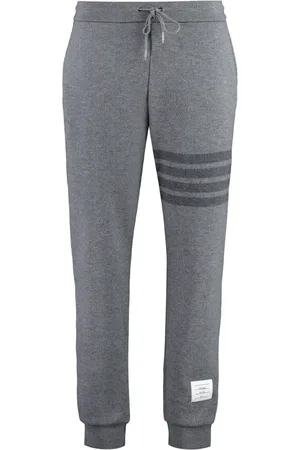 Thom Browne Sweatpants, male, , Size: S Striped Virgin Wool Track Pants