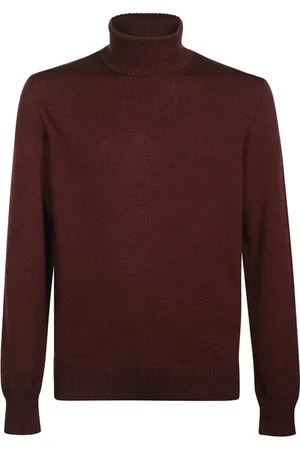 Emporio Armani Turtlenecks, male, , Size: L Ribbed Virgin Wool Turtleneck Sweater