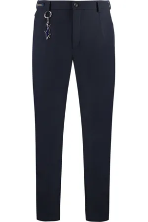 Paul & Shark Straight Trousers, male, , Size: L Charm Key Nylon Pants with Pockets