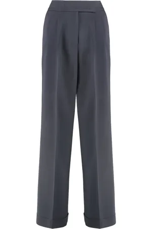 PESERICO SIGN Straight Trousers, female, , Size: S Roll-up Rayon Trousers with Pockets